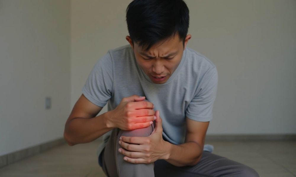 Gout khiến người bệnh bị đau ở một số bộ phận như đầu gối, chân, mắt cá chân…