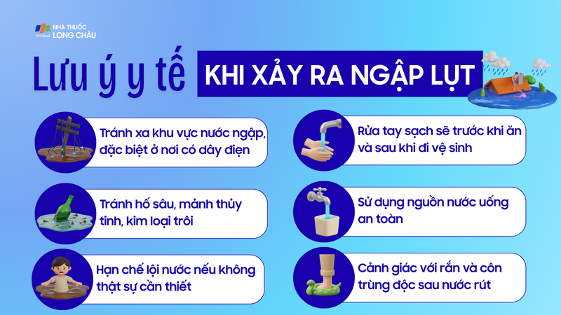 Lời khuyên y tế khi xảy ra ngập lụt để giữ an toàn